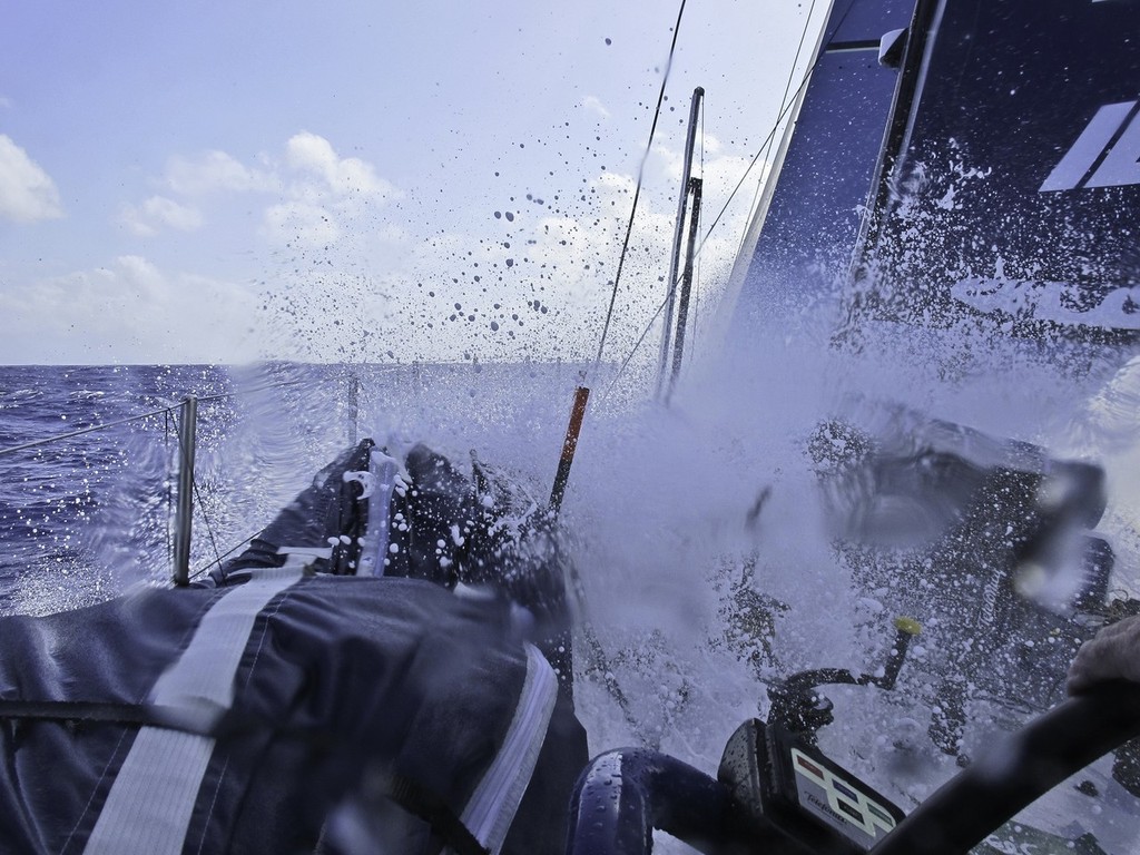 Team Telefonica during leg 1 of the Volvo Ocean Race 2011-12 &copy; Diego Fructuoso /Team Telefónica/Volvo Ocean Race http://www.volvooceanrace.com